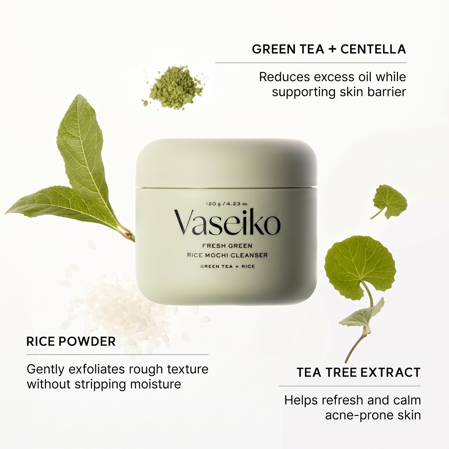 Vaseiko™ Korean Rice Mochi Face Cleanser